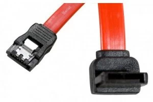 Image of Angled Up Sata To Sata Cable Metal Latch