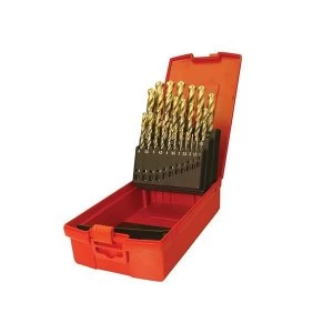 image of Dormer A095 Compact Set HSS TiN Drill Set of 19 1.0-10 x 0.5mm