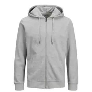 image of Cotton Mix Hoodie with Zip Fastening