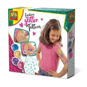 image of SES Creative - Childrens Temporary Fashion Glitter Tattoos Set (Multi-colour)