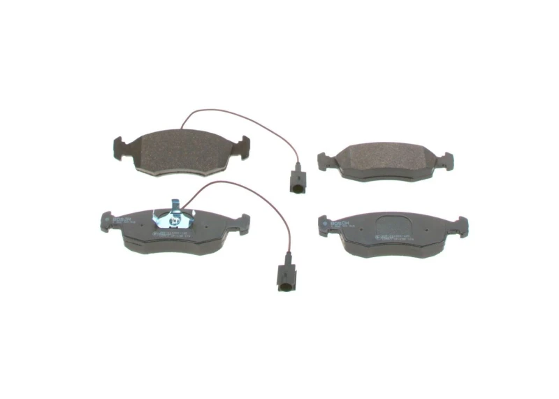 Image of Bosch 0 986 424 515 Brake pad set with integrated wear sensor, with piston clip Low-Metallic Brake Pad Set,disc brake (402)