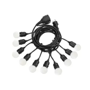 Image of Fiesta Outdoor Display Hanging Lights Black IP44, E27