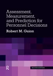 Image of Assessment Measurement and Prediction for Personnel Decisions
