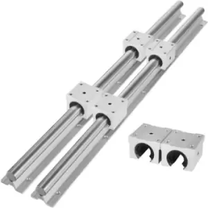 Image of Sbr 20-650mm 2x Linear Rail Set 4x Bearing Block Cnc Set Square Type Unique