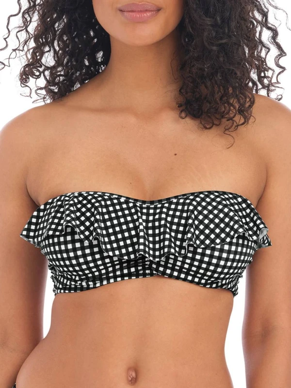 Image of Freya Womens underwired swimsuit top Freya Check In Noir Female 85H