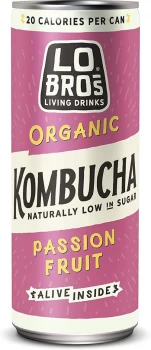 Image of Lo Bros Organic Kombucha - Passionfruit - 250ml