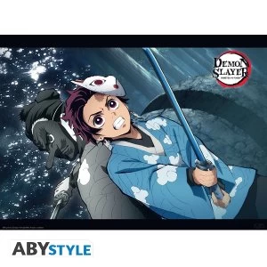 Image of Demon Slayer - Tanjiro & Urokodaki Poster