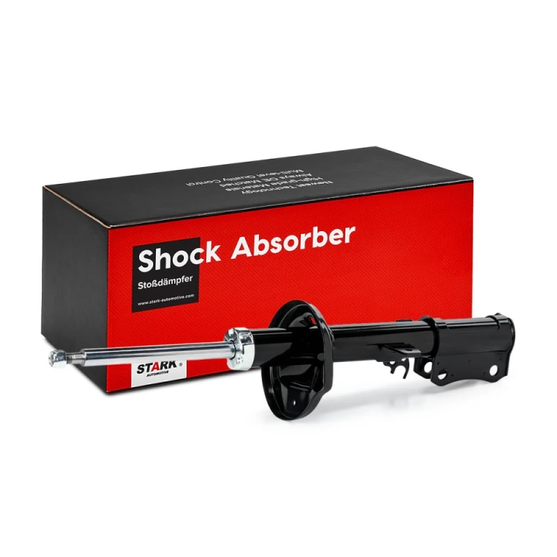 Image of STARK SKSA-0130129 Shock absorber Rear Axle Left, Gas Pressure, Twin-Tube, Suspension Strut, Top pin Shock Absorber (854)