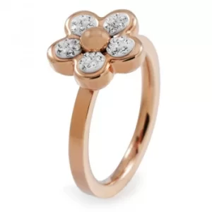 Image of Ladies Folli Follie PVD rose plating Size N.5 Follidifioro Ring