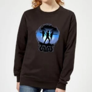 Image of Harry Potter Silhouette Attack Womens Sweatshirt - Black - 5XL