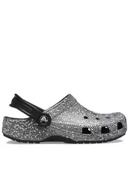 Image of Crocs Classic Clog Glitter Sandal, Multi, Size 11 Younger