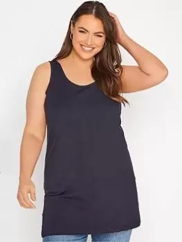 Image of Yours Longline Vest Navy, Size 34-36, Women