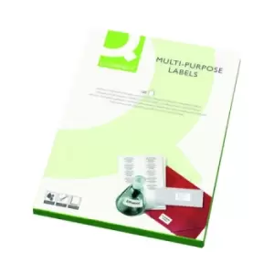 Image of Q-Connect Multipurpose Copier Labels 210x287mm 1 Per Sheet White (Pack of 100) KF03474