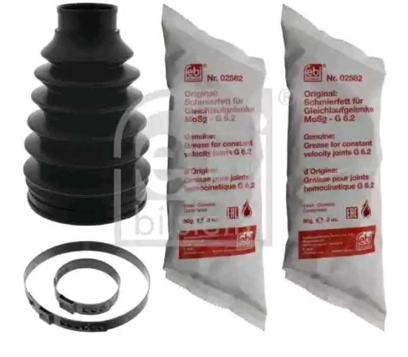 Image of FEBI BILSTEIN 49907 CV Boot Wheel Side, Thermoplast Thermoplast Bellow,drive shaft (194)