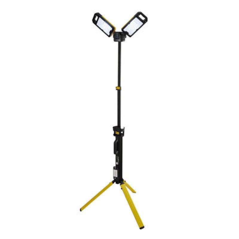 Image of Draper Draper 50W 5000LM TRIPOD SITELIGHT RC 13885 13885 230V SMD LED Rechargeable Tripod Site Light, 50W, 5000 Lumens DRA13885