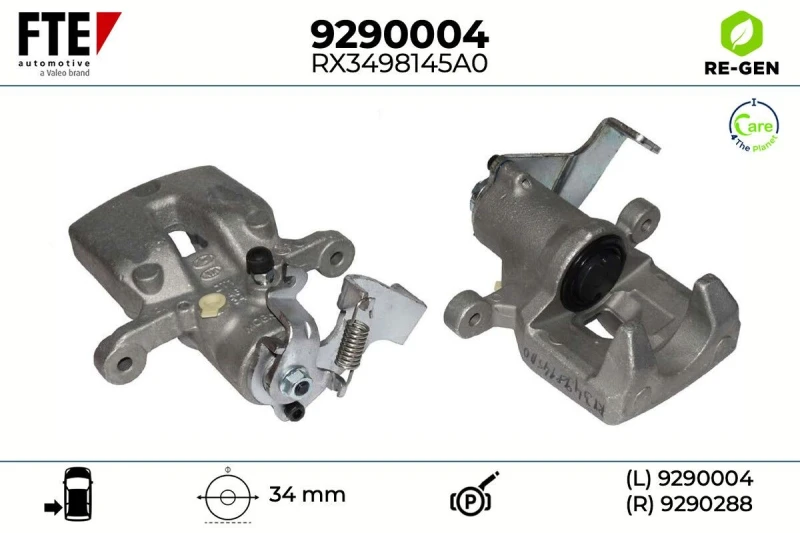 Image of Brake caliper FTE 9290004