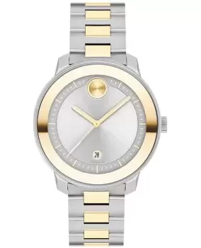 image of Movado Bold Verso Silver Dial Two-Tone Steel Womens Watch 3600749 3600749