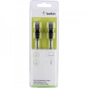 Image of Belkin RJ45 Network cable, patch cable CAT 6 S/FTP 1m Black incl. detent