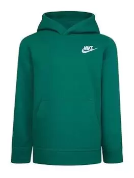 image of Nike Kids Boys Club Longevity Overhead Hoody, Bright Green, Size 3-4 Years