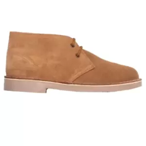 Image of Roamers Adults Unisex Real Suede Unlined Desert Boots (11 UK) (Red)