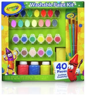 image of Crayola 40 Piece Washable Paint Kit