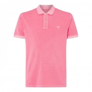 image of Gant Gant Sun Bleached Polo Shirt Mens - Pink Rose 613