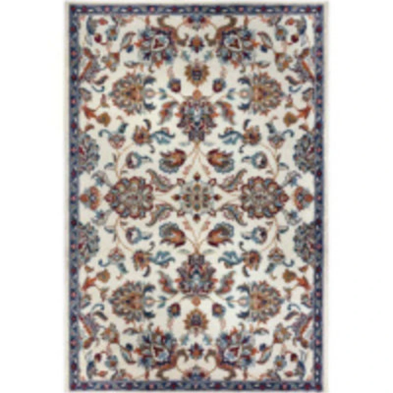 Image of THE RUGS Orient Rug Caracci Vintage Floral Design Low Pile Living Room in Cream Size: 140cm x 200cm Cream Unisex 140cm x 200 cm