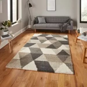 Image of Royal Nomadic 7611 Beige Grey 200cm x 290cm Rectangle - Grey and Beige