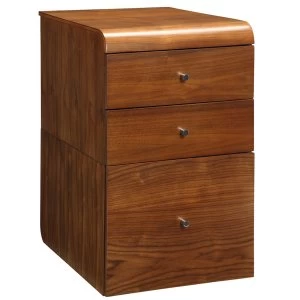 image of Jual Santiago Walnut 3 Drawer High Pedestal