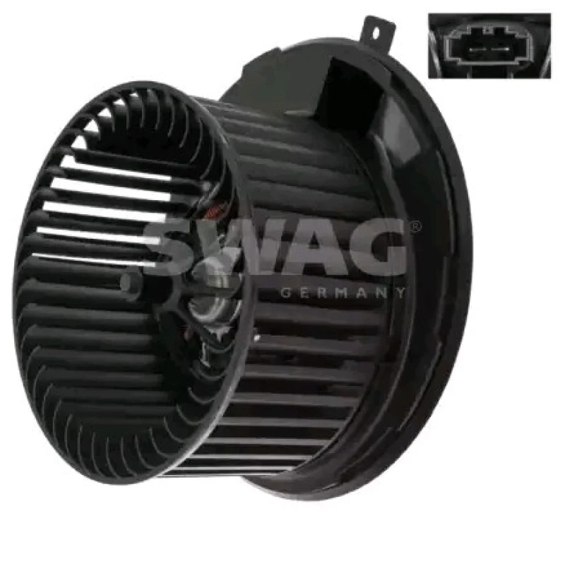 Image of SWAG 30 94 9862 Blower Motor for right-hand drive vehicles, with electric motor Interior Blower (2669)