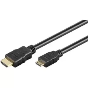 Image of Goobay HDMI 1.4 / Mini HDMI Adapter Cable - 5m - Black