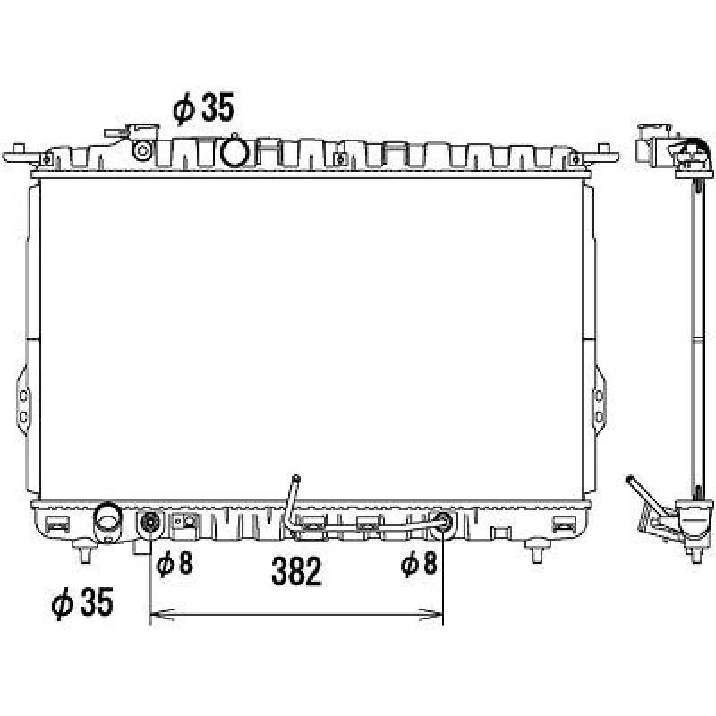 Image of Engine radiator DIEDERICHS DCM3672