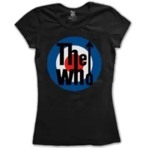 Image of The Who Target Classic Black Ladies TShirt Size: Medium