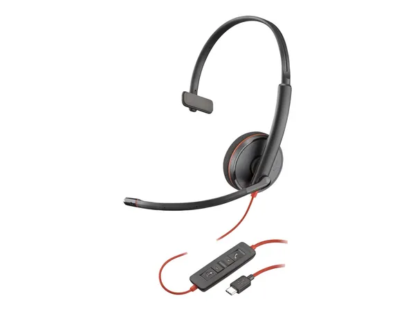 Image of HP POLY Blackwire C3210 USB-C Black (Bulk) 77R26A6