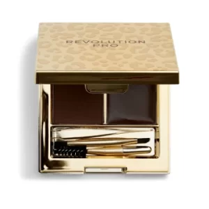 Image of Revolution Pro Ultimate Brow Sculpt Kit Dark Brown