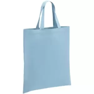 image of Brand Lab - Cotton Short Handle Shopper Bag (One Size) (Light Blue)