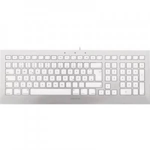 Image of CHERRY Strait 3.0 for Mac USB keyboard German, QWERTZ, Macintosh Silver