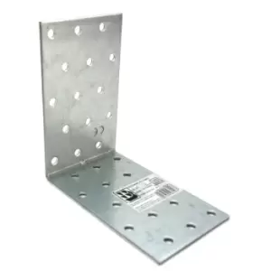 Heavy Duty Zinc Plated Reinforced Corner Angle Bracket - Size 100x100x60x2mm - Pack of 30