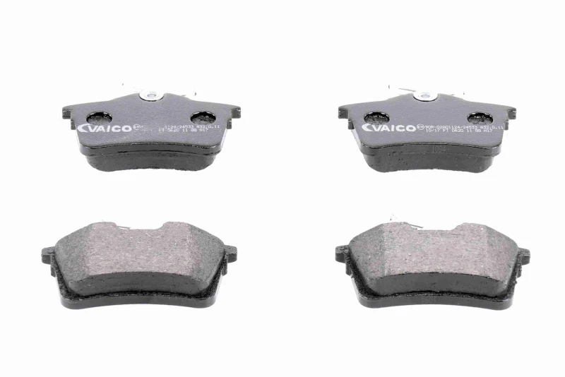 Image of VAICO V22-0152 Brake pad set Rear Axle, excl. wear warning contact, with accessories, Q+, original equipment manufacturer quality, with brake caliper