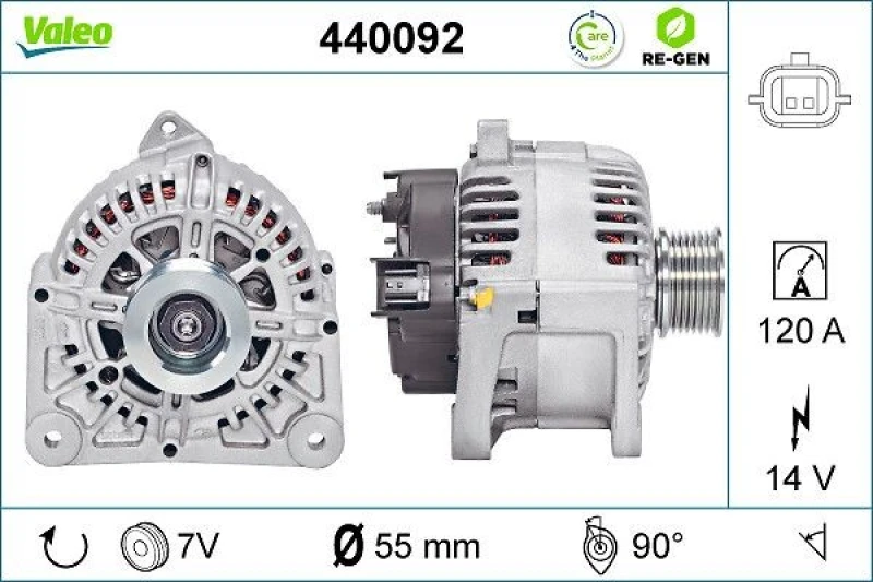 Image of Alternator VALEO 440092
