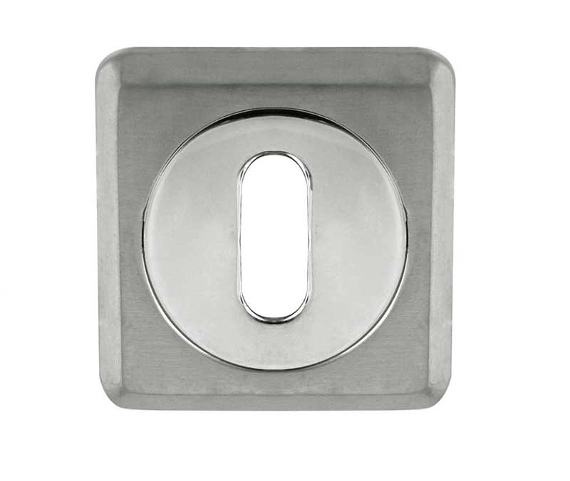 image of LocksOnline Inner-Circle Square Keyhole Escutcheon