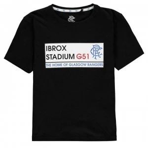 Image of Team Rangers Graphic T Shirt Junior - Black