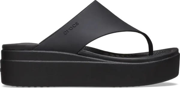 image of Crocs Women Brooklyn Flips Black 4