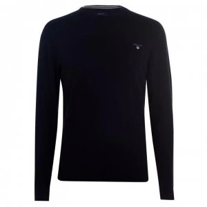 image of Gant Lightweight Crew Jumper - Navy 410