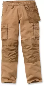 Image of Carhartt Multi Pocket Washed Duck Pants, brown, Size 32, brown, Size 32