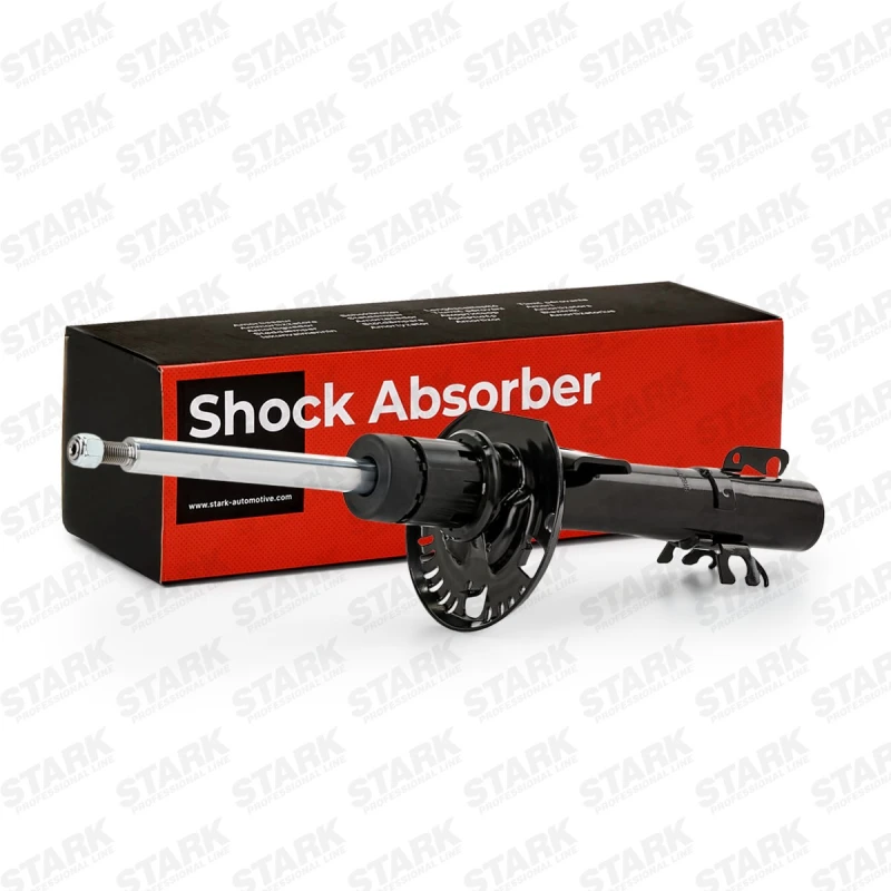 Image of STARK SKSA-0130580 Shock absorber Front Axle, Gas Pressure, Twin-Tube, Suspension Strut, Bottom Plate Shock Absorber (854)