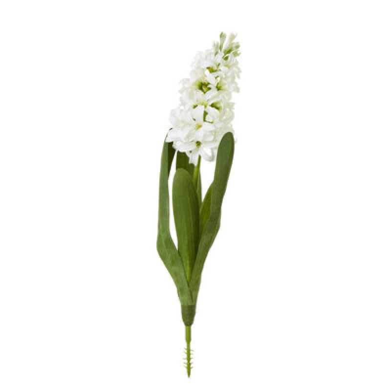 Image of Hill Interiors Hyacinth Stem Artificial Plant White (One Size)