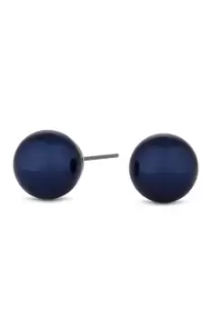 image of Blue Pearl Stud Earrings