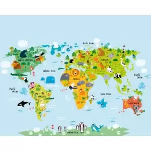 Image of Origin Murals Whole Wide World Multi Wall Mural - 3.5m x 2.8m