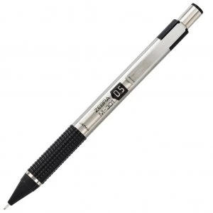 image of Zebra 1.0mm Stainless Steel Ballpoint Pen Black PK2